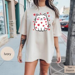 cute cat hearts shirt for cat lovers cat mama tee for valentines day and everyday wear pitra scaled