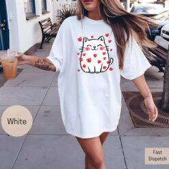 cute cat hearts shirt for cat lovers cat mama tee for valentines day and everyday wear tkpdw scaled