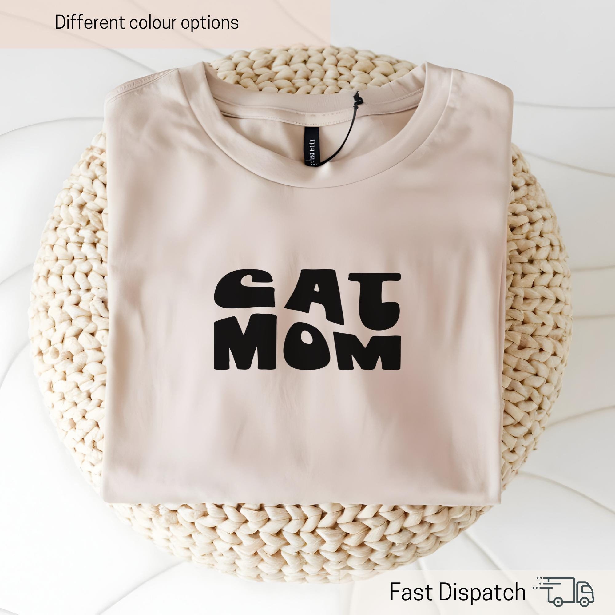 cute cat mom shirt for women funny cat lover tee perfect gift for cat owners and cat moms vjucl