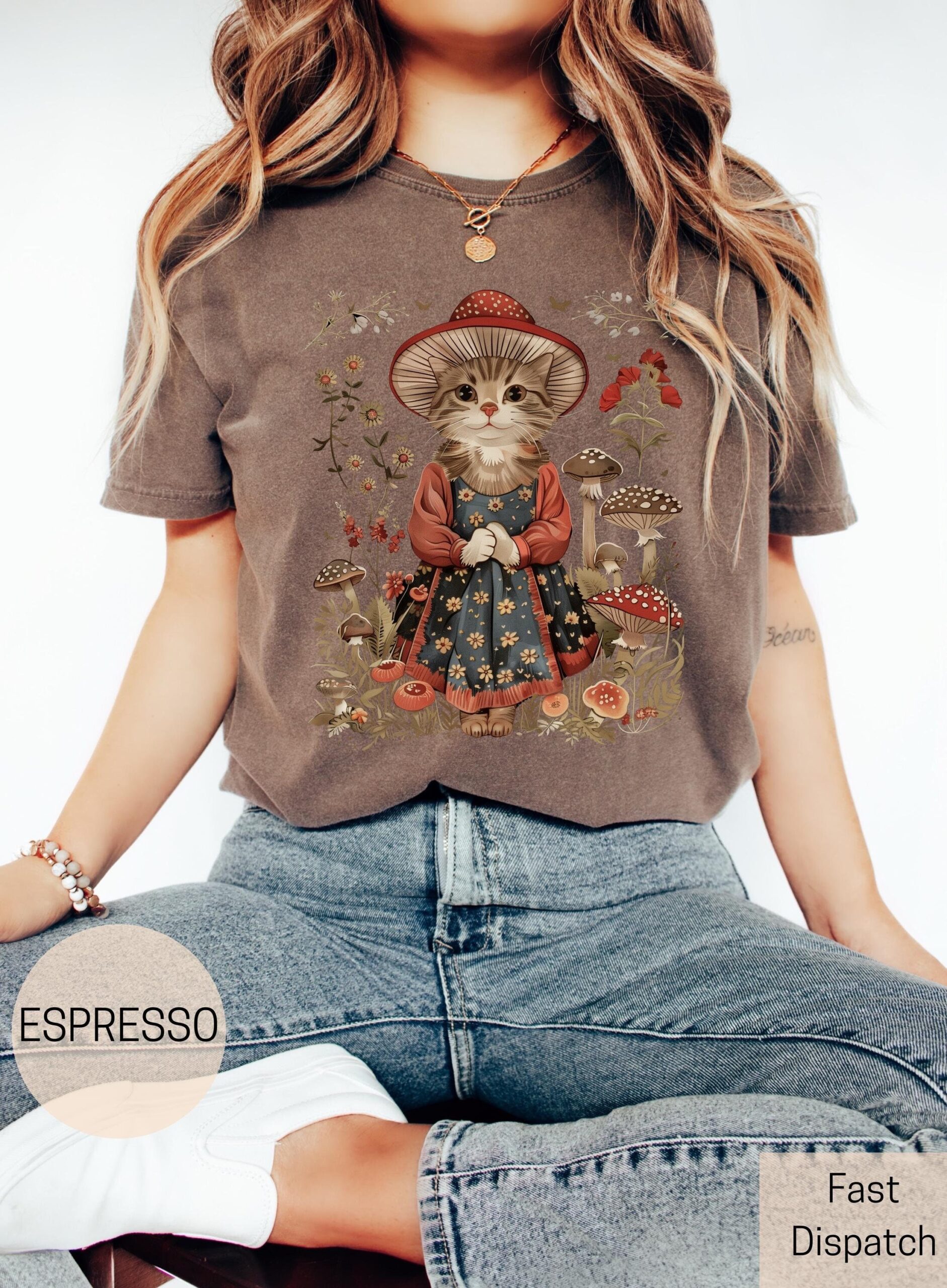 Cute Cat Mushroom Cottagecore Shirt for Cat Lovers Woodland Mushrooms and Cats Tee for Cat Moms Comfort Colors® 1 cute cat mushroom cottagecore shirt for cat lovers woodland mushrooms and cats tee for cat moms comfort colors 7rjch scaled