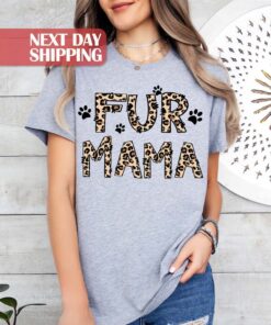 cute dog mama shirt with leopard print for new dog moms gifts and dog birthday party celebrations tom4k