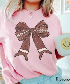 cute football mom shirt with bow design for women comfortable tee perfect for football season activities ewdfw