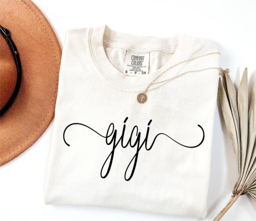cute gigi shirt for grandma mothers day gift new nana granny mimi nonny announcement unique mom life t shirt ays6e