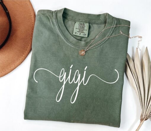 cute gigi shirt for grandma mothers day gift new nana granny mimi nonny announcement unique mom life t shirt fjjfz