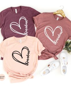 cute grandma heart shirt for mothers day unique grandmother t shirt best grandma ever tee womens clothing gift idea jw2gv