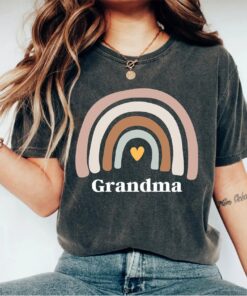 cute grandma shirt rainbow tee for nana plus size mothers day gift funny granny t shirt best nana ever shirt aeedf