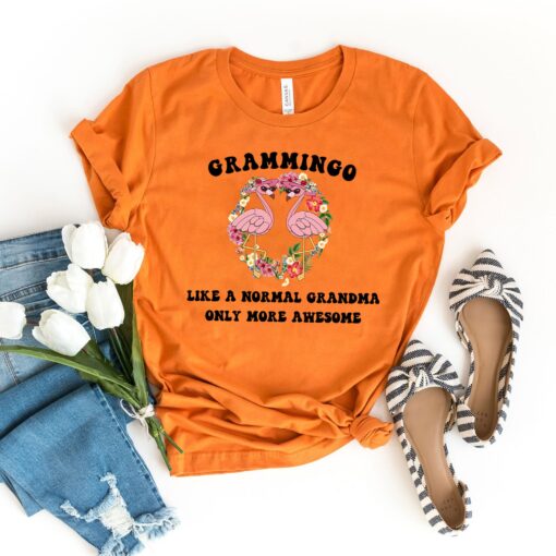 cute grandma shirt with flamingo design grammingo t shirt for grandmothers awesome gift for mothers day n3z2a
