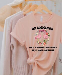 cute grandma shirt with flamingo design grammingo t shirt for grandmothers awesome gift for mothers day qy5pl