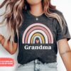 cute grandma shirt with rainbow design plus size nana tee for mothers day gifts and personalized granny apparel 0nhpi