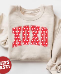 cute heart sweatshirt for women valentines day shirt unique valentines gift comfortable love sweatshirt gyays