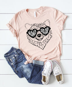 cute mama bear shirt for mom life animal lovers personalized baby shower gifts best mom ever shirt pzwmc