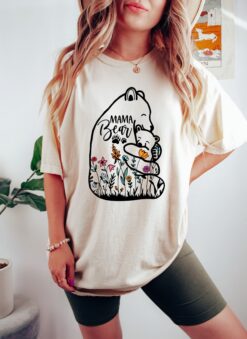 cute mama bear shirt with baby and wildflowers for moms perfect for mothers day gifts and everyday wear 2yrwe scaled