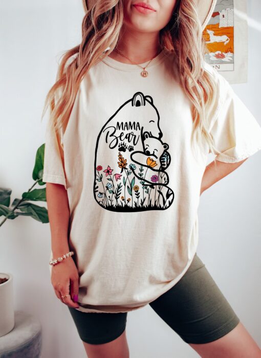 cute mama bear shirt with baby and wildflowers for moms perfect for mothers day gifts and everyday wear 2yrwe scaled