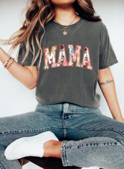 cute mama flower t shirt for moms trendy mama shirt best mom ever gift cute womens mother day shirt ogscf