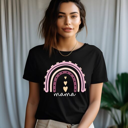 cute mama love shirt with rainbow design for mothers day unique mom life t shirt best gift for mothers 513hw