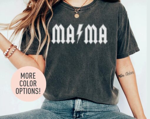 cute mama shirt for mothers day from daughter funny mom tee with thunderbolt design personalized mom gift py5bu