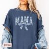Cute Mama Shirt with Blue Bow for Mothers Day Birthday Gift New Mom Baby Shower Gift Vintage Mom Life T-Shirt 3 cute mama shirt with blue bow for mothers day birthday gift new mom baby shower gift vintage mom life t shirt pe20q