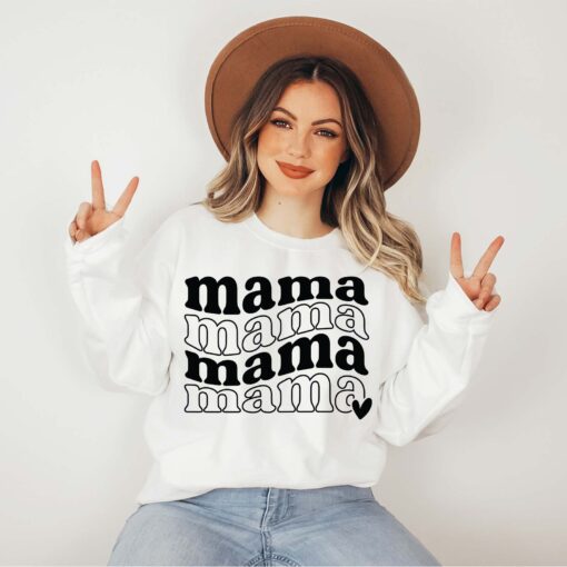 cute mama sweatshirt for mothers day best mama shirt new mom gift pregnancy announcement apparel h6psh