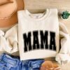 Cute Mama Sweatshirt for Mothers Day Grandma and Nana Shirt New Mom Crewneck Best Mom Tee for Gifts