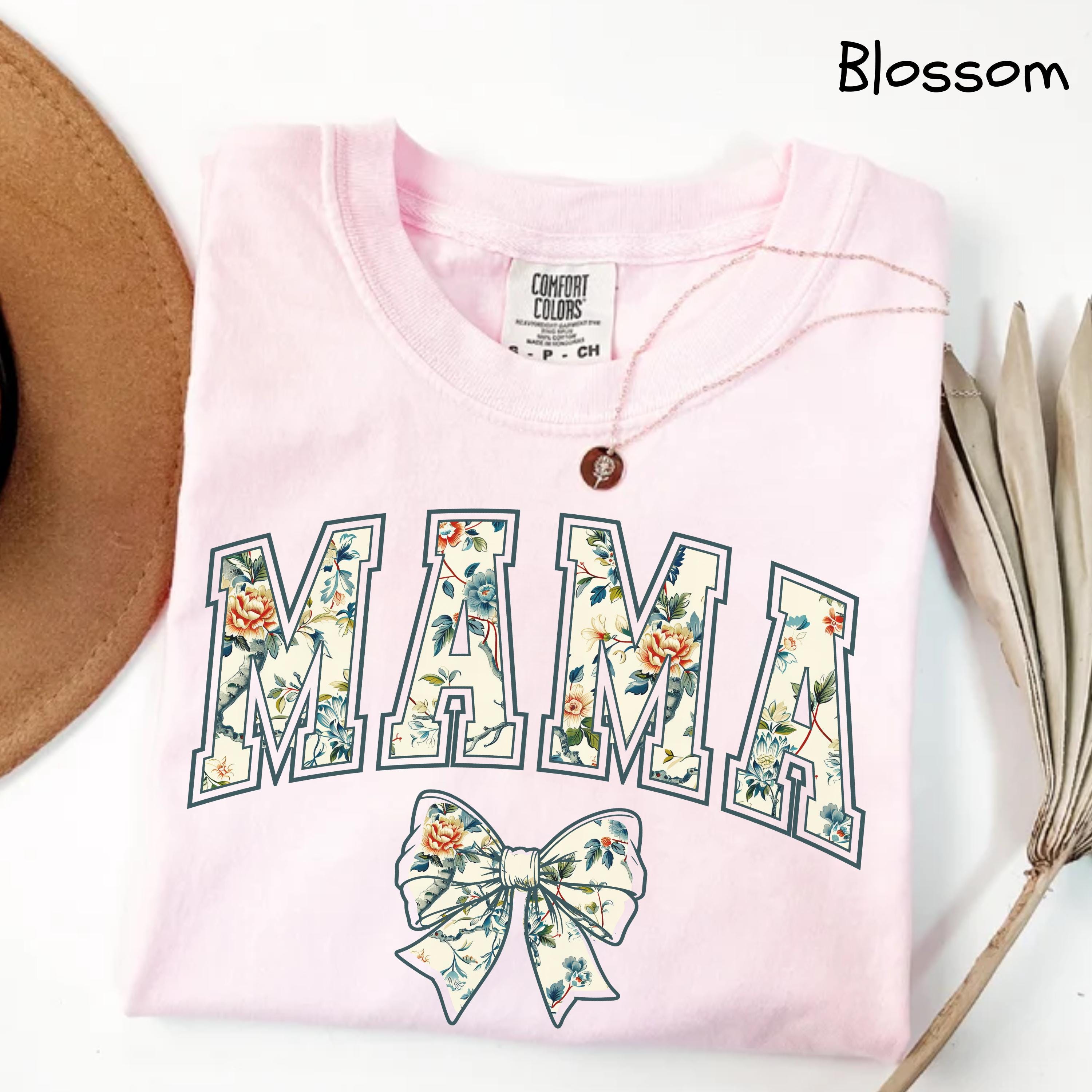 cute mom shirt for mothers day gift vintage mama shirt bow design chinoiserie style trendy womens tee 8yyi7 scaled