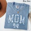 cute mom shirt in blue ribbon design for mothers day personalized gift with chinoiserie bow style hx1hk scaled