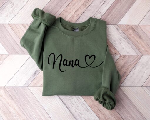 cute nana sweatshirt and t shirt for grandma birthday gift personalized nana shirt unique grandmother tee for mimi gigi wgsiz scaled