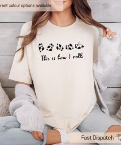 cute panda t shirt this is how i roll funny panda tee love panda shirt perfect for women and friends oajim