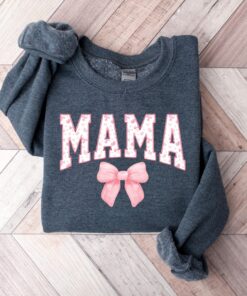 cute pink bow mama sweatshirt trendy mother day shirt for best mom ever personalized gifts for mothers 3lbsl