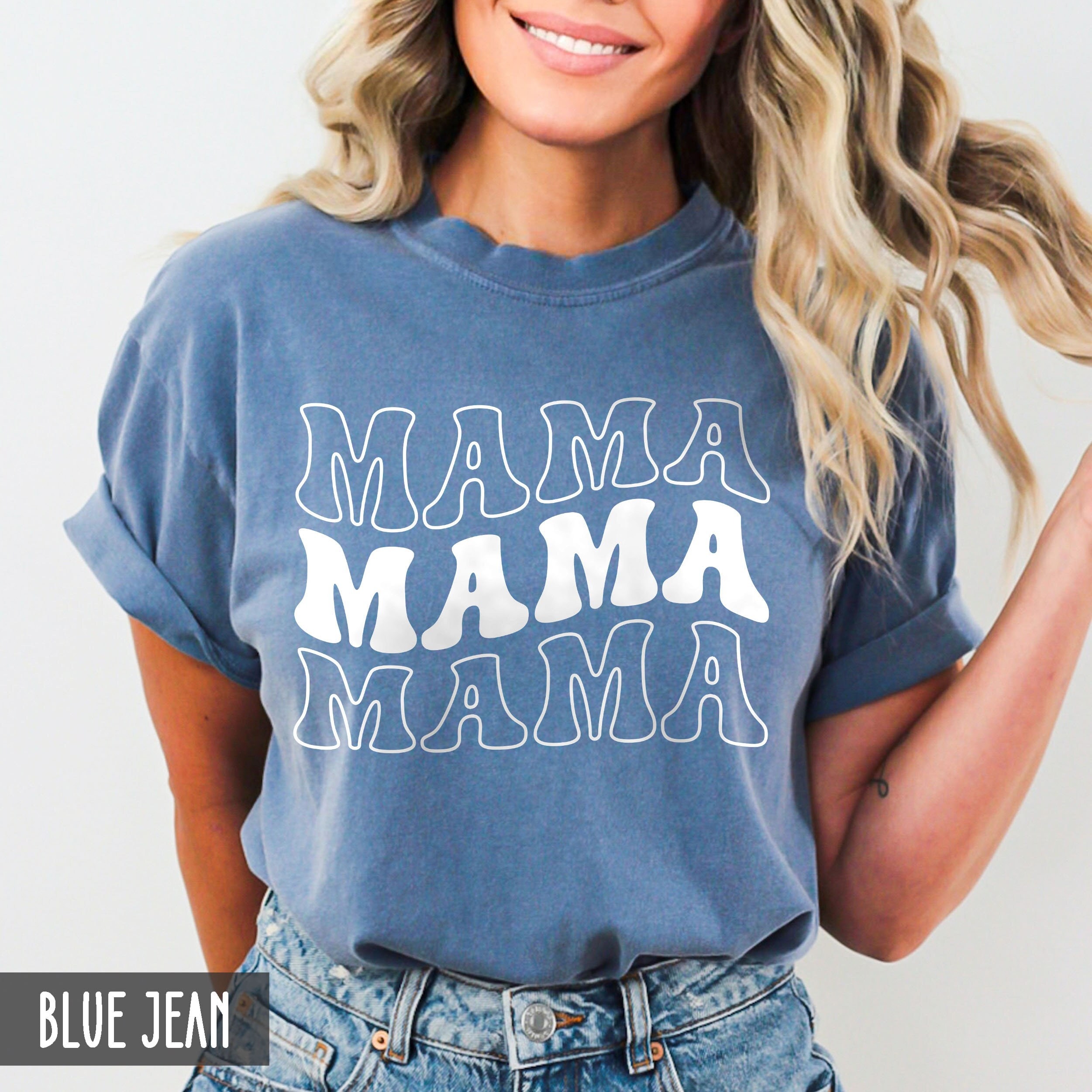 cute retro mama shirt for mothers day oversized trendy mom t shirt funny mom life tee personalized gift for new mothers t7eaa