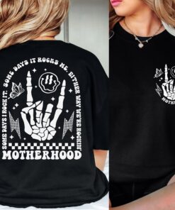 cute skeleton motherhood sweatshirt some days i rock it crewneck funny mom life shirt best mom ever apparel hm7rj