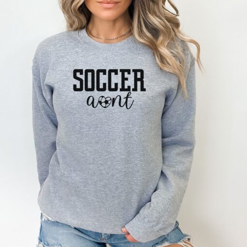cute soccer aunt sweatshirt gift for aunts funny soccer aunt shirt best aunt ever apparel eilzc scaled