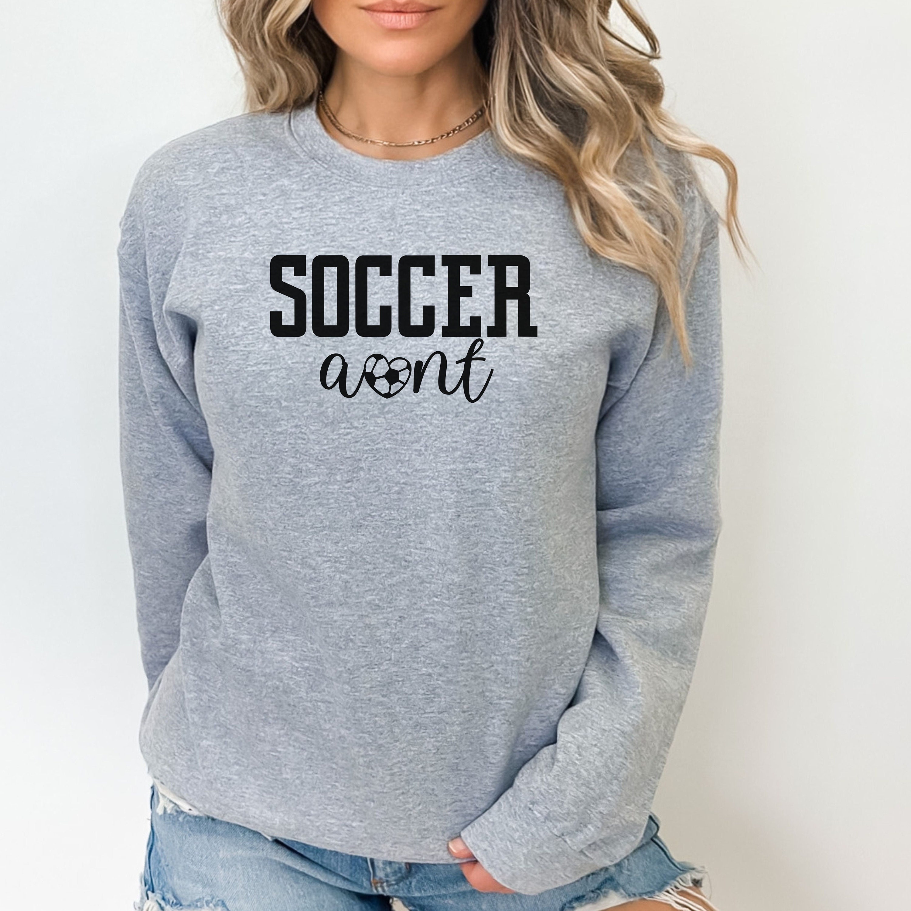 cute soccer aunt sweatshirt gift for aunts funny soccer aunt shirt best aunt ever apparel eilzc