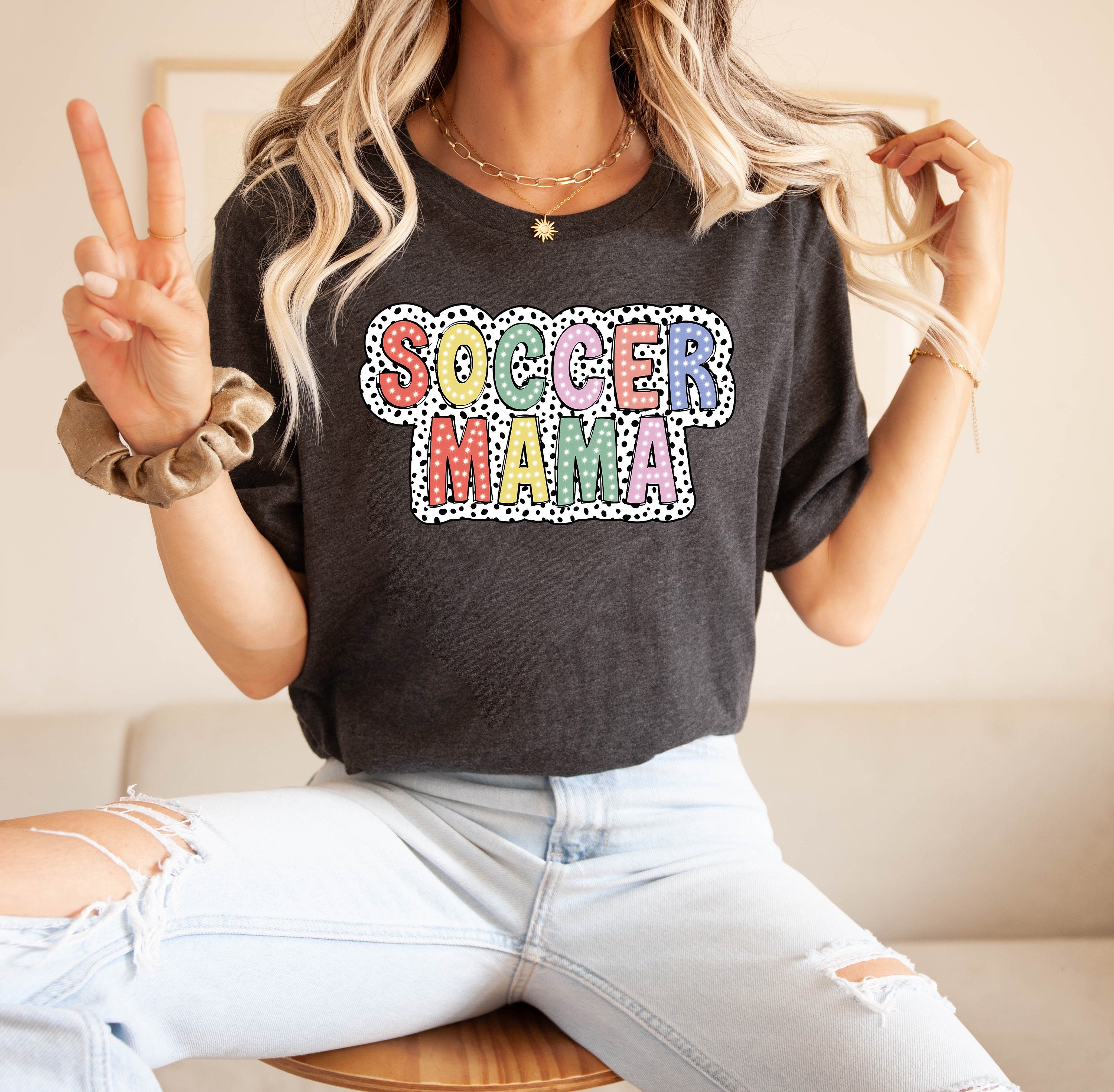 cute soccer mama shirt for women with dalmatian dots best soccer mom t shirt for birthdays and everyday wear hrarv scaled