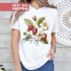 cute strawberry mom shirt for summer boho floral style garden plant lover unique gifts for strawberry enthusiasts cvja3