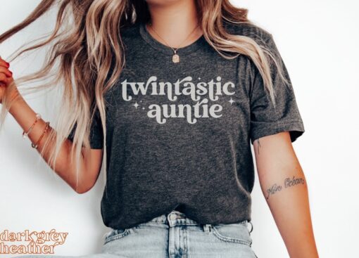 cute twin aunt shirt for aunt of twins twintastic auntie tee mothers day gift for twin aunts best gifts for twin aunts 7cluh