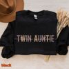 cute twin auntie sweatshirt for aunt of twins sister gifts unique twin mom crewneck for new twin aunts dlusm scaled