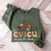 cvicu nurse sweatshirt cardiovascular intensive care unit hoodie best gift for nurses crewneck apparel ezhlz