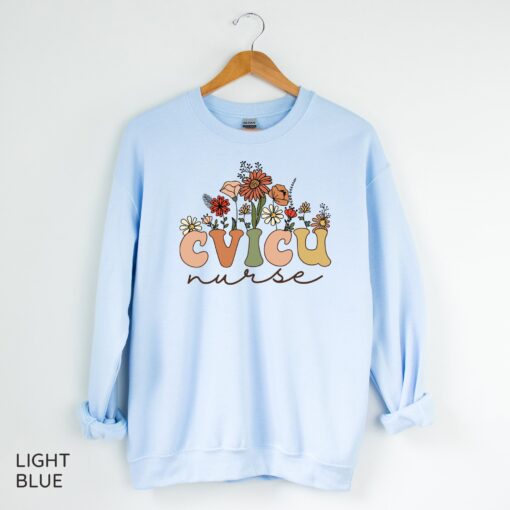 cvicu nurse sweatshirt cardiovascular intensive care unit hoodie best gift for nurses crewneck apparel h6h1r