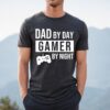 dad by day gamer by night shirt for gaming dads funny fathers day gift cool gamer dad t shirt 2ajgt