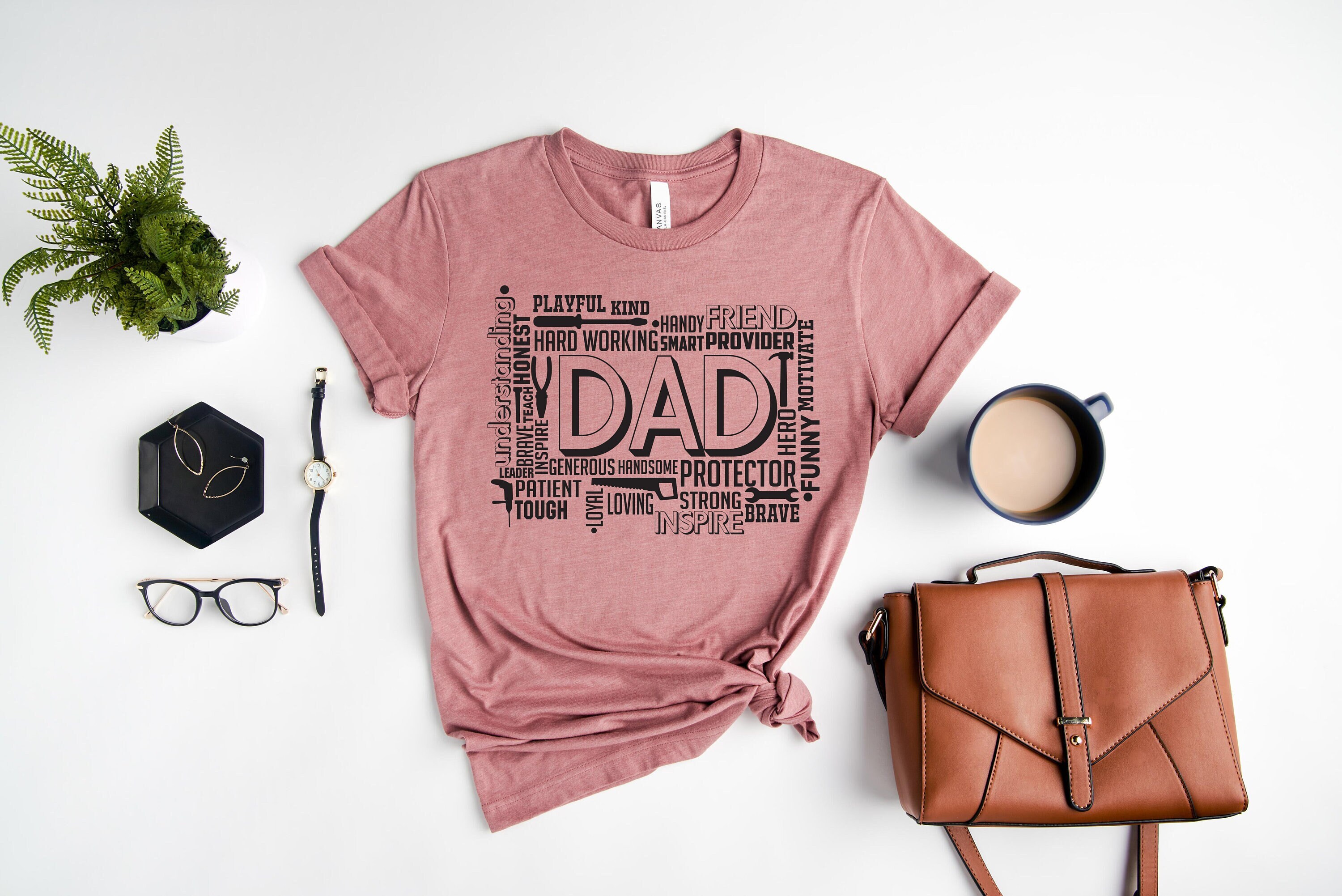 dad life shirt with word art and quotes for fathers day unique gift for dad best daddy ever tee mswye scaled