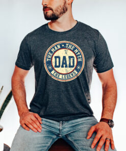 dad the man the myth the legend t shirt funny dad quote tee retro style for fathers day gifts and dad life zxlgo