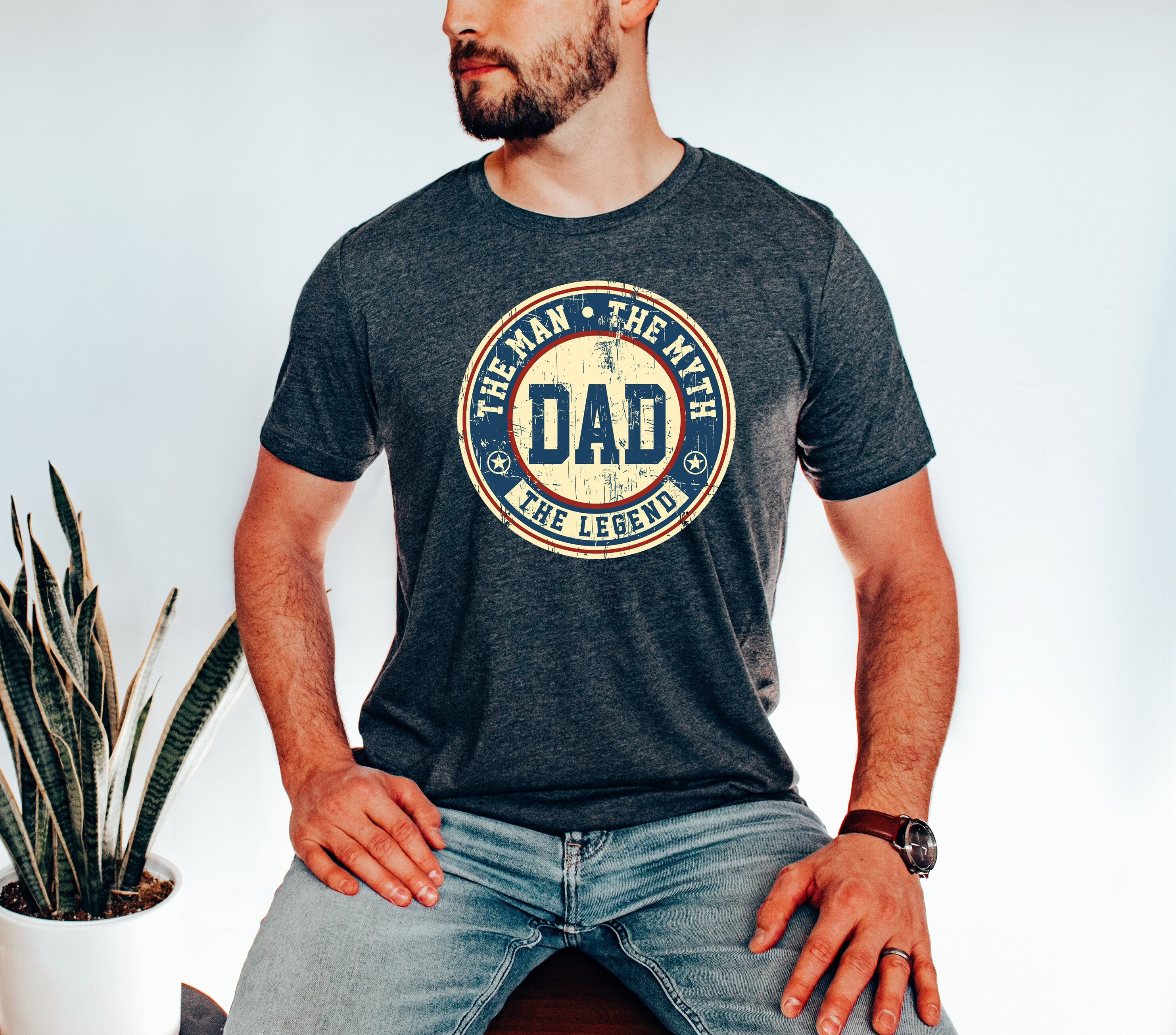 dad the man the myth the legend t shirt funny dad quote tee retro style for fathers day gifts and dad life zxlgo scaled