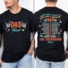 Dad Tour T-Shirt Some Days I Rock It Fatherhood Shirt for Fathers Day Unique Dad Shirt Front and Back Design