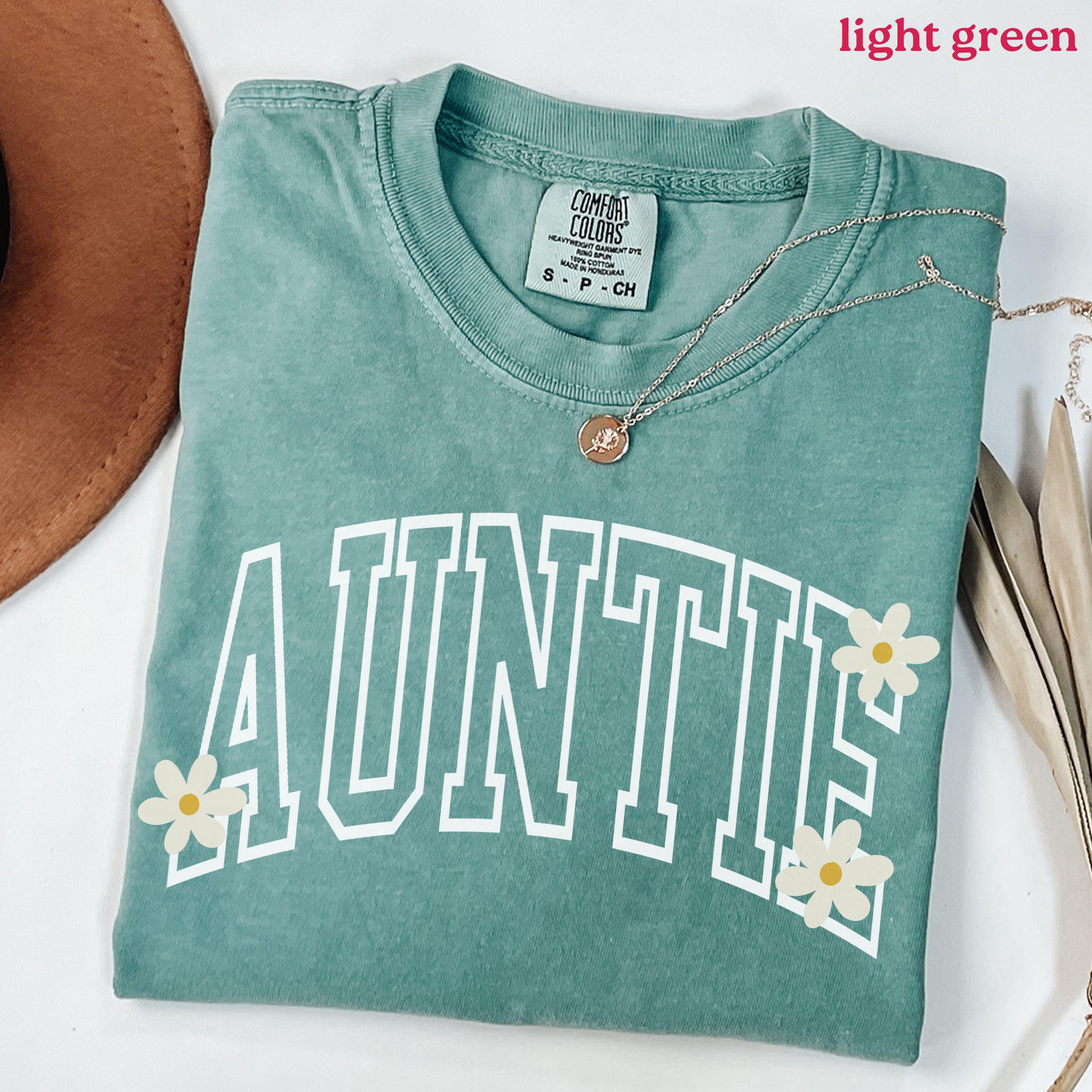 daisy aunt shirt for new aunts pregnancy reveal cute flower tee perfect for pregnancy announcement zgtcf