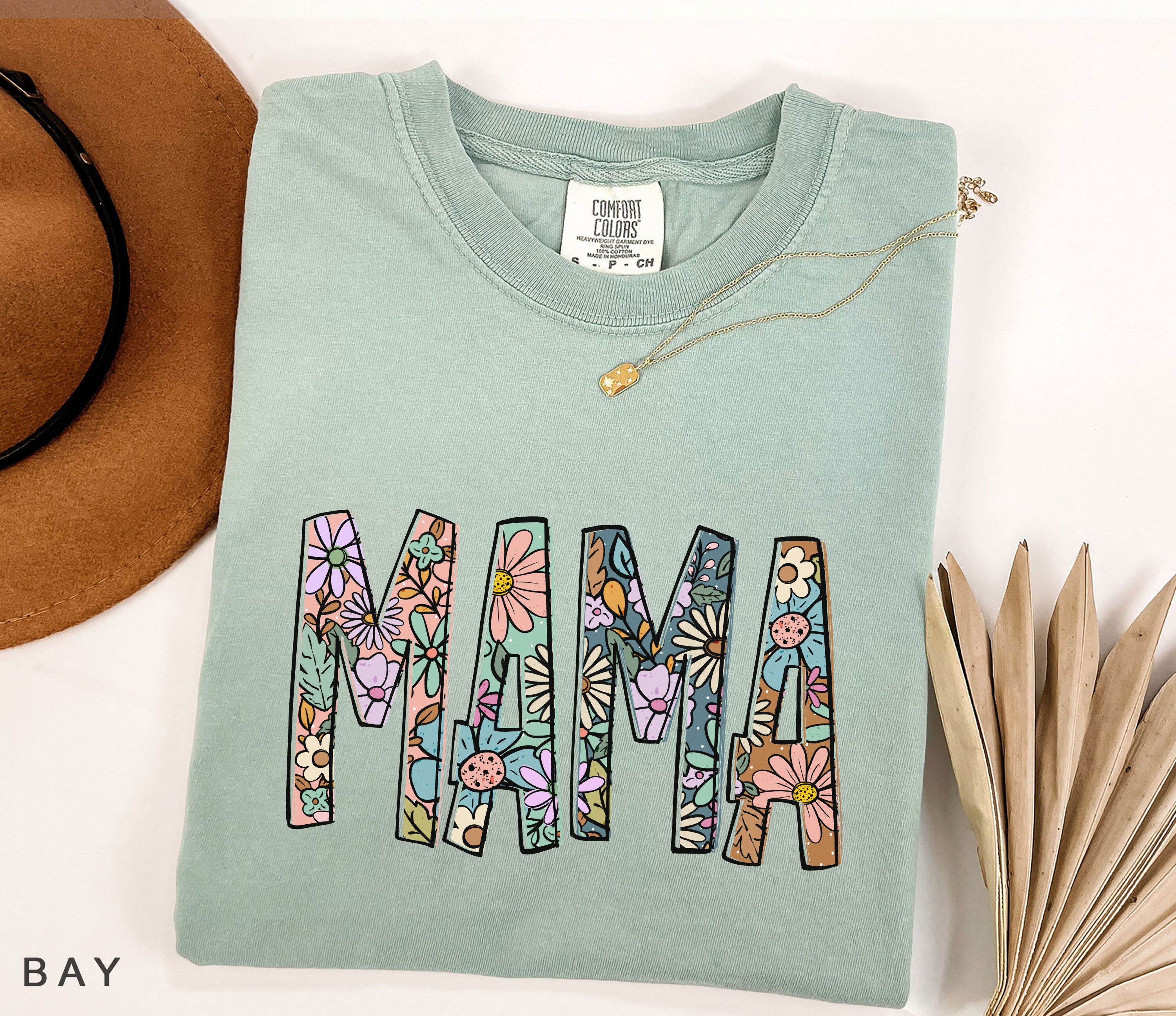 daisy floral mama t shirt for strong women funny mom life shirt graphic tee perfect for mothers day gifts ftsum scaled