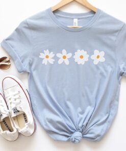 daisy floral shirt for summer cottagecore style botanical tee garden aesthetic y2k fashion flower clothing kdrsp