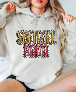 dalmatian softball mama hoodie with glitter design for softball moms sporty apparel for active moms elevk