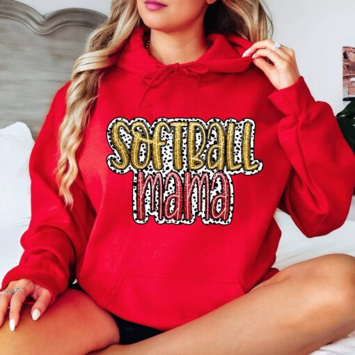 dalmatian softball mama hoodie with glitter design for softball moms sporty apparel for active moms oc2wy