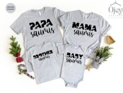 dinosaur family matching shirts papasaurus mamasaurus brothersaurus sistersaurus tees for kids and adults ff2no