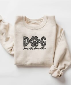 dog mama embroidery shirt for dog lovers mothers day gift cute dog lover sweatshirt 5lhle